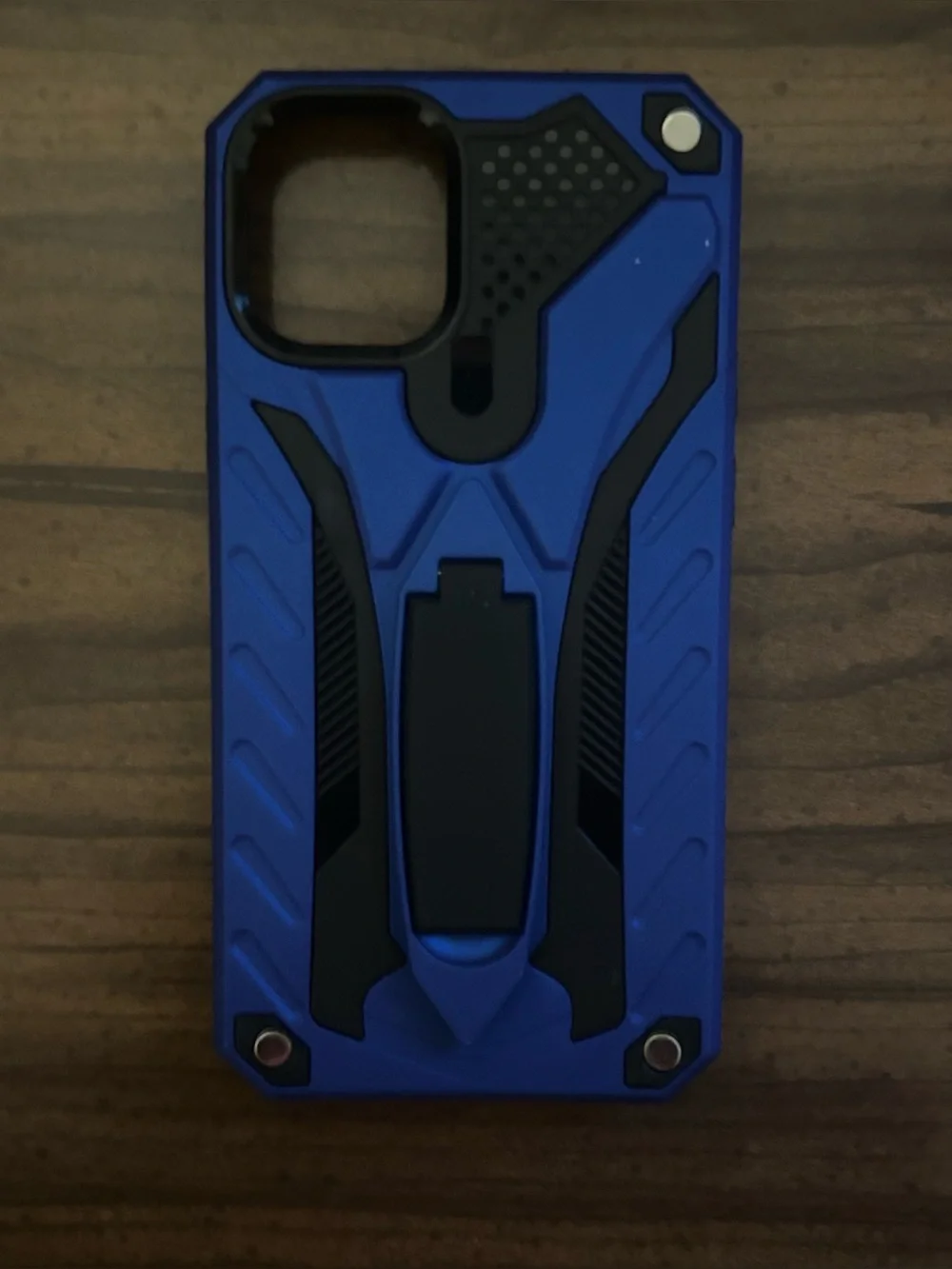 New iPhone 12 Mini Blue and Black Protective Phone Case with Stand